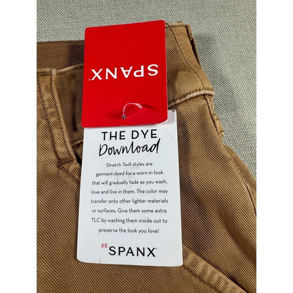 Spanx Pants Womens Small Brown Stretch Twill Ankle Cargo Slim Pull On 20311R NEW - Picture 3 of 12